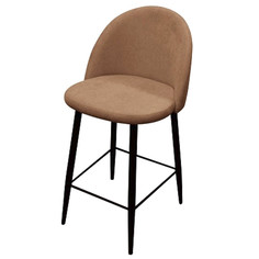 Стулья для кухни стул полубарный ДЕЛТОН 500х500х950мм канди мокко ткань/металл