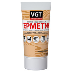 Герметики герметик акриловый VGT силиконизированный для дерева 0,16кг дуб светло-серый, арт.33671