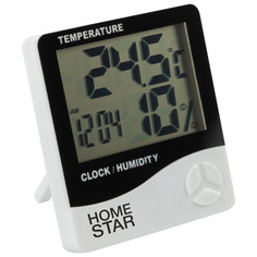 Метеостанции гигрометр-термометр HOMESTAR HS-0108 температура/влажность/часы/будильник