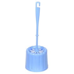 Ерш для туалета Мультипласт, МТ097 Фигурный, напольный, пластик, голубой