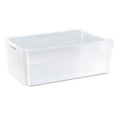 Ящик хозяйственный 37 л, с крышкой, штабелируемый, прозрачный, Violet, Модуль L, 6637100