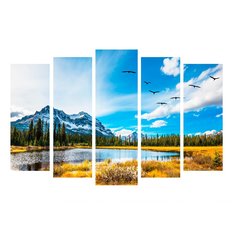 Картина модульная, 125х80 см, 5 модулей, X-280H