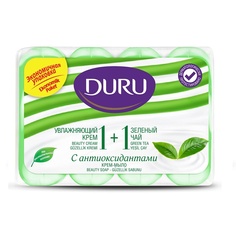 Туалетное крем-мыло 1+1 Увлажняющий крем & Зеленый чай 4 МЛ Duru