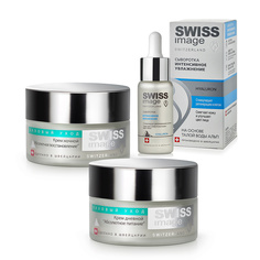 Набор средств по уходу за лицом "Питание и восстановление кожи"(крем в подарок) Swiss Image