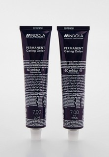 Краска для волос Indola NATURAL & ESSENTIALS для окрашивания волос INDOLA 7.00 средний русый интенсивный натуральный 60 мл x 2 шт.