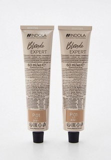 Краска для волос Indola BLOND EXPERT PASTEL для окрашивания волос INDOLA P.01 блонд пастельный натуральный пепельный 60 мл x 2 шт.
