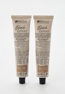 Краска для волос Indola BLOND EXPERT HIGHLIFT для окрашивания волос INDOLA 100.28 блонд перламутровый шоколадный, 60 мл x 2 шт.