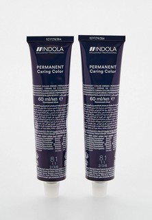 Краска для волос Indola NATURAL & ESSENTIALS для окрашивания волос INDOLA 8.1 светлый русый пепельный 60 мл x 2 шт.