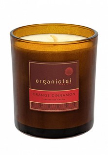 Свеча ароматическая Organictai апельсин-корица, 180 мл