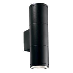 Светильник Уличный настенный светильник Ideal Lux Gun AP2 Small Nero 100395