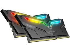 Модуль памяти Team Group T-Force Night Hawk RGB DDR4 DIMM 3200MHz PC4-25600 CL16 - 64Gb Kit (2x32Gb) TF14D464G3200HC16CDC01