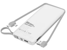 Внешний аккумулятор More Choice Power Bank Smart PB42S-10 10000mAh White 4627151193847