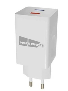Зарядное устройство More Choice Smart NC55QCm 2xUSB 3.0A QC3.0 White 4627151195124