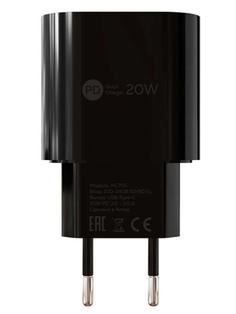 Зарядное устройство More Choice Smart NC70S 1xUSB 3.0A PD 20W Black 4627151196268