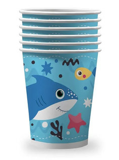 Набор бумажных стаканов ND Play Акулята 250ml 6шт 303023