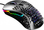 Мышь игровая проводная Xtrfy M4 RGB Pixart 3360 Glossy Gray