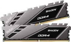 Модуль памяти DDR4 16GB (2*8GB) Netac NTSDD4P32DP-16E Shadow Grey PC4-25600 3200MHz C16 радиатор 1.35V