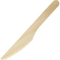Одноразовый деревянный нож Белый аист