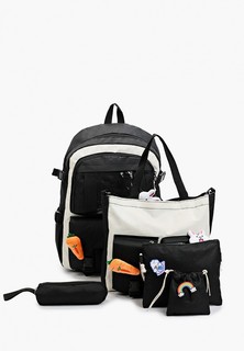 Рюкзак, сумка, косметичка, пенал, кошелек, брелок и значки 4 шт. Button Blue 