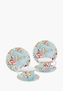 Сервиз чайный Elan Gallery Яблоневый цвет на голубом