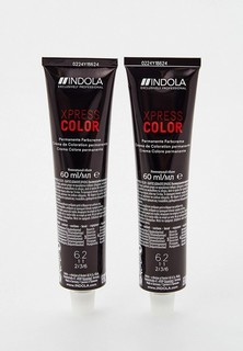 Краска для волос Indola XPRESS COLOR для окрашивания волос INDOLA 6.2 темный русый перламутровый 60 мл x 2 шт.