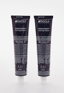 Краска для волос Indola NATURAL & ESSENTIALS для окрашивания волос INDOLA 8.32 светлый русый золотистый перламутровый 60 мл x 2 шт.