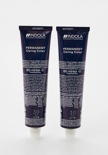Краска для волос Indola NATURAL & ESSENTIALS для окрашивания волос INDOLA 3.0 темный коричневый натуральный 60 мл x 2 шт.
