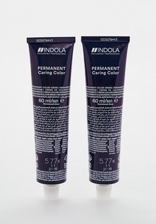 Краска для волос Indola RED & FASHION для окрашивания волос INDOLA 5.77х светлый коричневый фиолетовый экстра 60 мл x 2 шт.