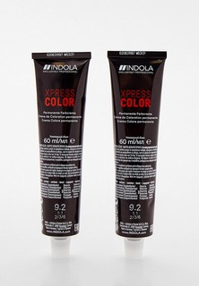 Краска для волос Indola XPRESS COLOR для окрашивания волос INDOLA 9.2 блондин натуральный перламутровый 60 мл x 2 шт.