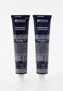 Краска для волос Indola NATURAL & ESSENTIALS для окрашивания INDOLA 6.0 темный русый натуральный, 60 мл x 2 шт.