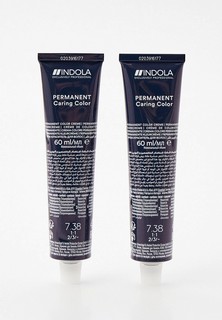 Краска для волос Indola NATURAL & ESSENTIALS для окрашивания волос INDOLA 7.38 средний русый золотистый шоколадный, 60 мл x 2 шт.