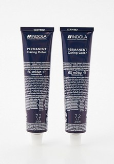 Краска для волос Indola NATURAL & ESSENTIALS для окрашивания волос INDOLA 7.2 средний русый перламутровый, 60 мл x 2 шт.