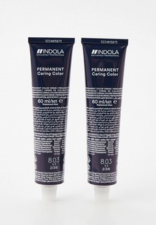 Краска для волос Indola NATURAL & ESSENTIALS для окрашивания волос INDOLA 8.03 светлый русый натуральный золотистый, 60 мл x 2 шт.