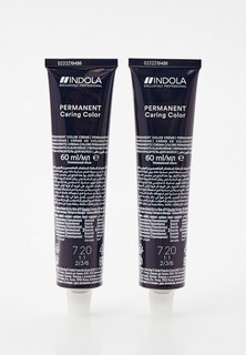 Краска для волос Indola NATURAL & ESSENTIALS для окрашивания INDOLA 7.20 средний русый жемчужный натуральный, 60 мл x 2 шт.