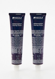 Краска для волос Indola NATURAL & ESSENTIALS для окрашивания INDOLA 9.11 блондин интенсивный пепельный, 60 мл x 2 шт.