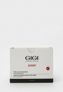 Пилинг для лица Gigi ACNON Triple acid rapid wipes / Салфетка-пилинг трехкислотная, 30 шт