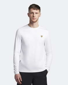 Лонгслив с круглым вырезом из хлопка Lyle & Scott