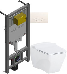 Комплект подвесной унитаз Creavit Bull BL320-11CB00E-0000 + KC0603.01.0000E + система инсталляции Jacob Delafon E29025-NF + E29026-01R