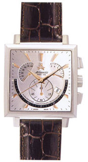 Швейцарские наручные мужские часы Atlantic 54450.43.21. Коллекция Worldmaster
