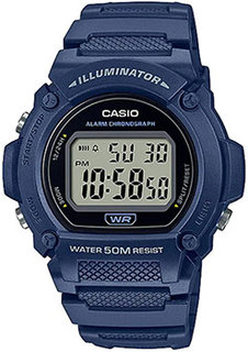 Японские наручные мужские часы Casio W-219H-2AVEF. Коллекция Digital