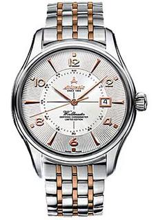 Швейцарские наручные мужские часы Atlantic 52753.41.25RM. Коллекция Worldmaster