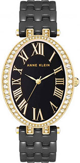 fashion наручные женские часы Anne Klein 3900BKGB. Коллекция Ceramic