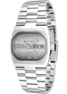 Российские наручные мужские часы Slava 7620025-100-2427. Коллекция Телевизор Слава