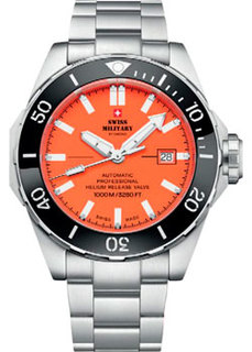 Швейцарские наручные мужские часы Swiss military SMA34092.03. Коллекция Diver 1000m