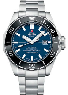 Швейцарские наручные мужские часы Swiss military SMA34092.02. Коллекция Diver 1000m