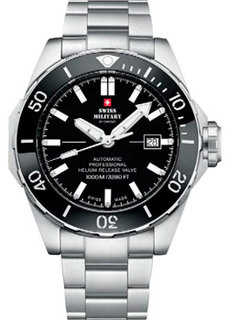 Швейцарские наручные мужские часы Swiss military SMA34092.01. Коллекция Diver 1000m
