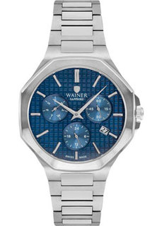 Швейцарские наручные мужские часы Wainer WA.19687B. Коллекция Wall Street