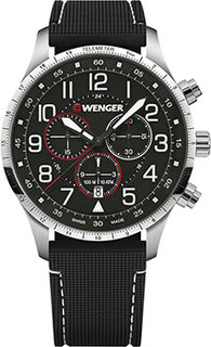 Швейцарские наручные мужские часы Wenger 01.1543.119. Коллекция Attitude Chrono
