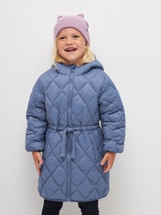 Стеганое пальто для девочек (синий, 104) Sela
