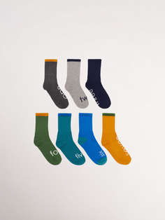 Набор из 7 пар носков для мальчиков (принт, 20-22) Sela